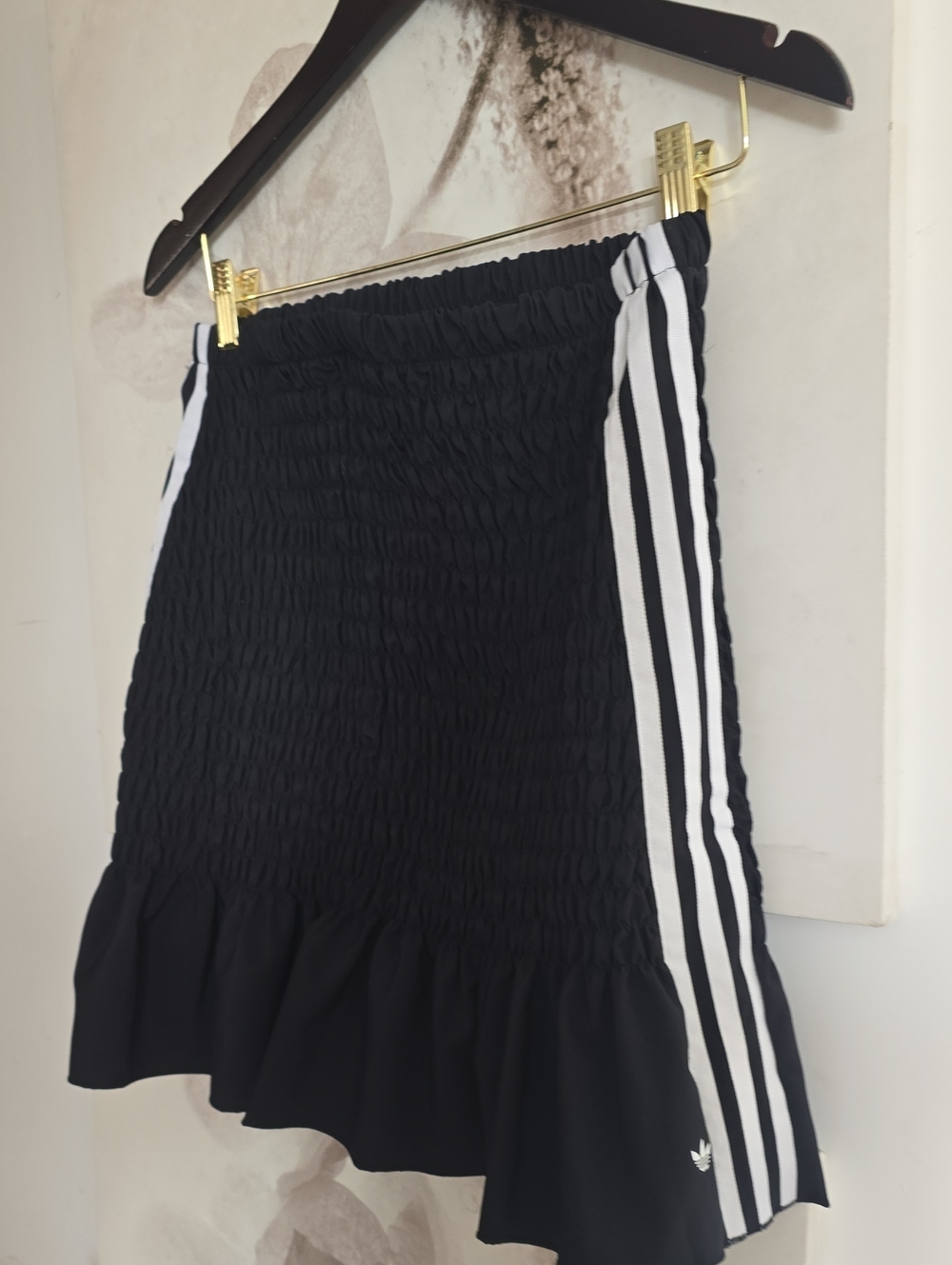 🔥Adidas Ruched Stretchy Ruffle Skirt- S